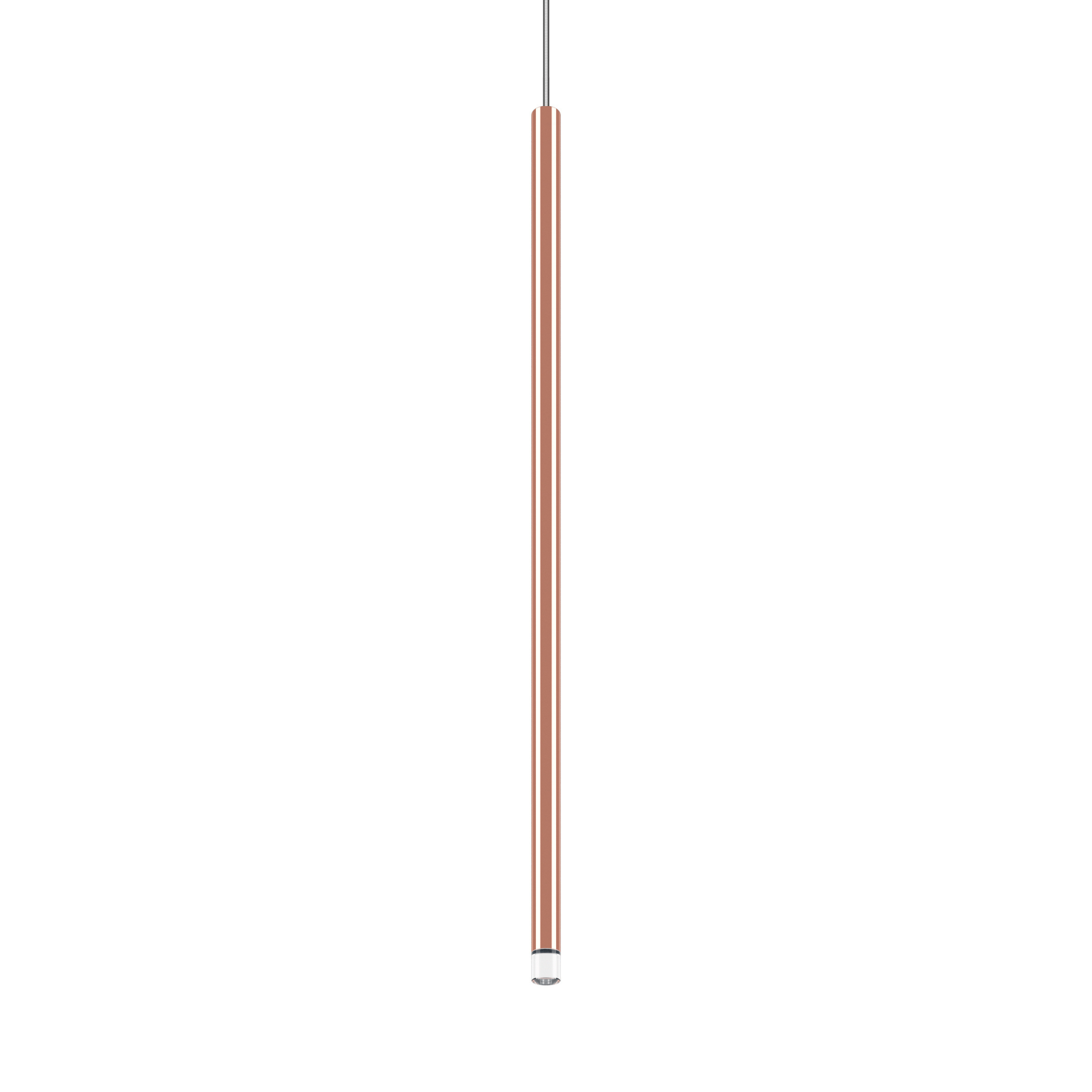 Lodes A Tube Nano Pendant 60cm | Rose Gold | Transparent Cable