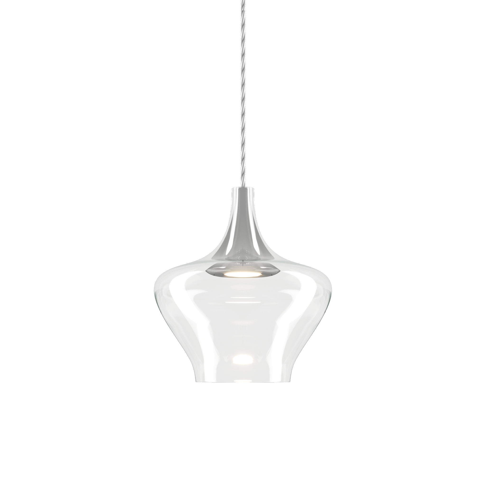 Lodes Nostalgia Medium Pendant Clear Chrome