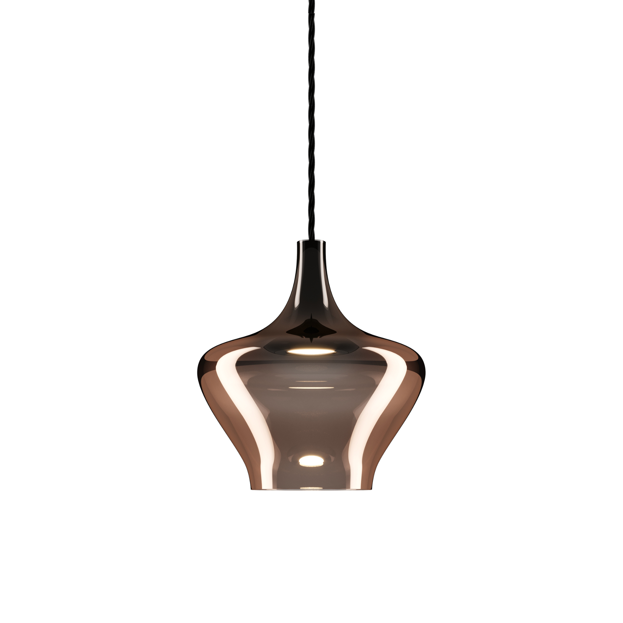 Lodes Nostalgia Medium Pendant Glossy Bronze Black