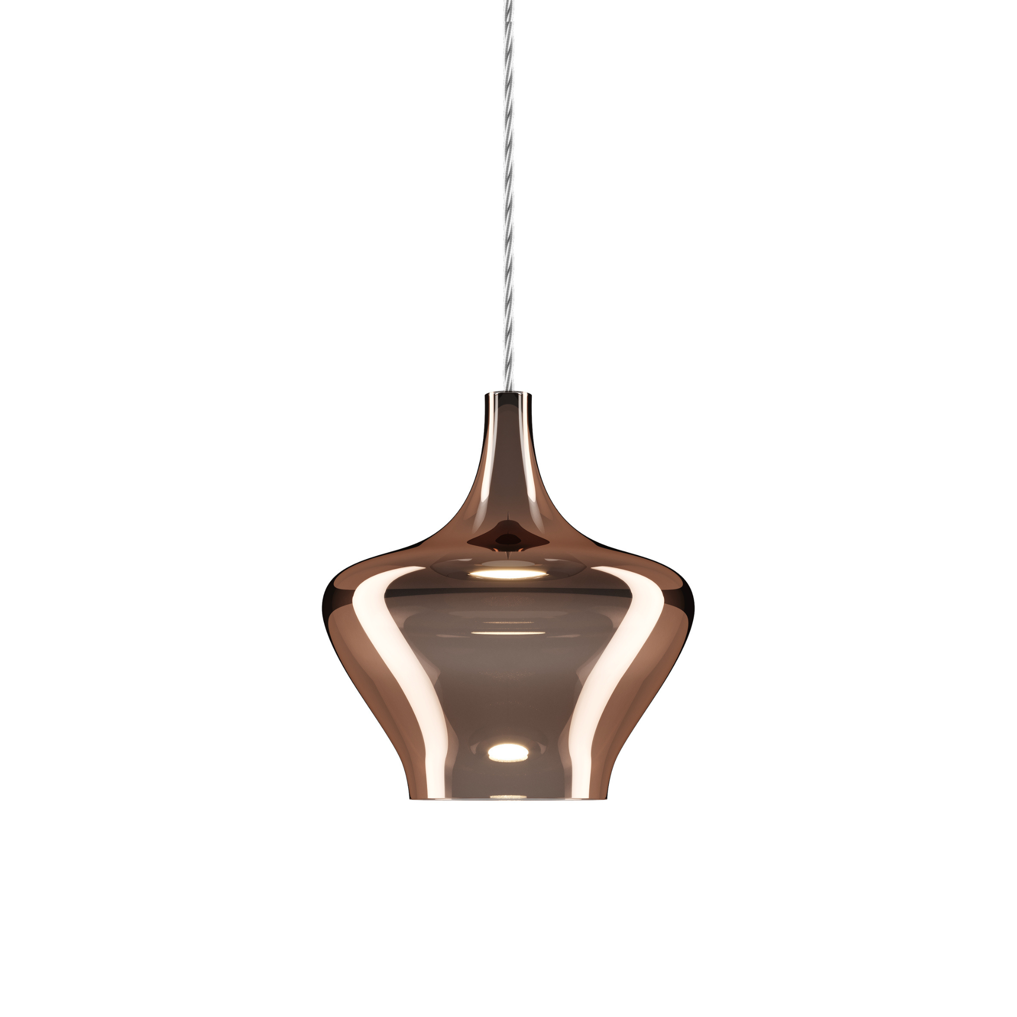 Lodes Nostalgia Medium Pendant Glossy Bronze Chrome