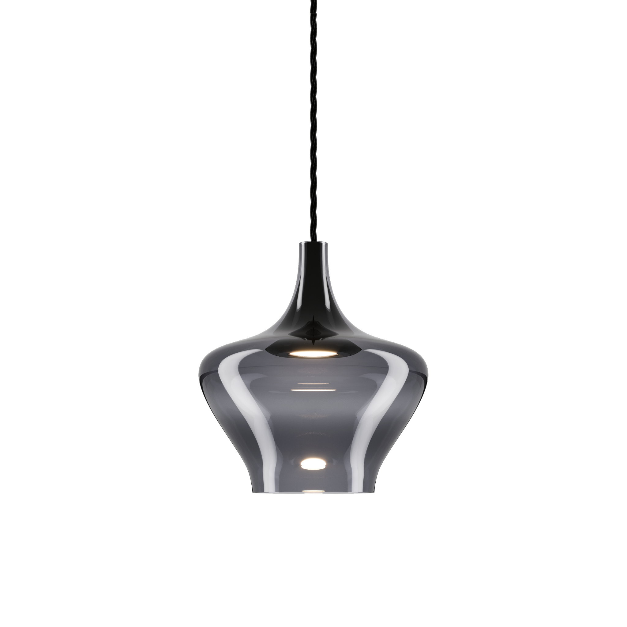 Lodes Nostalgia Medium Pendant Glossy Smoke Black