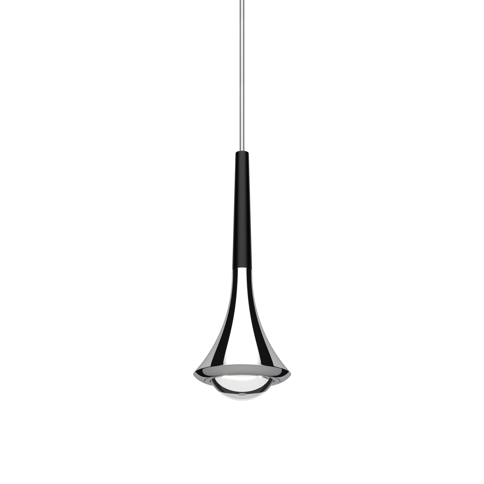 Lode Rain Pendant Chrome | Black