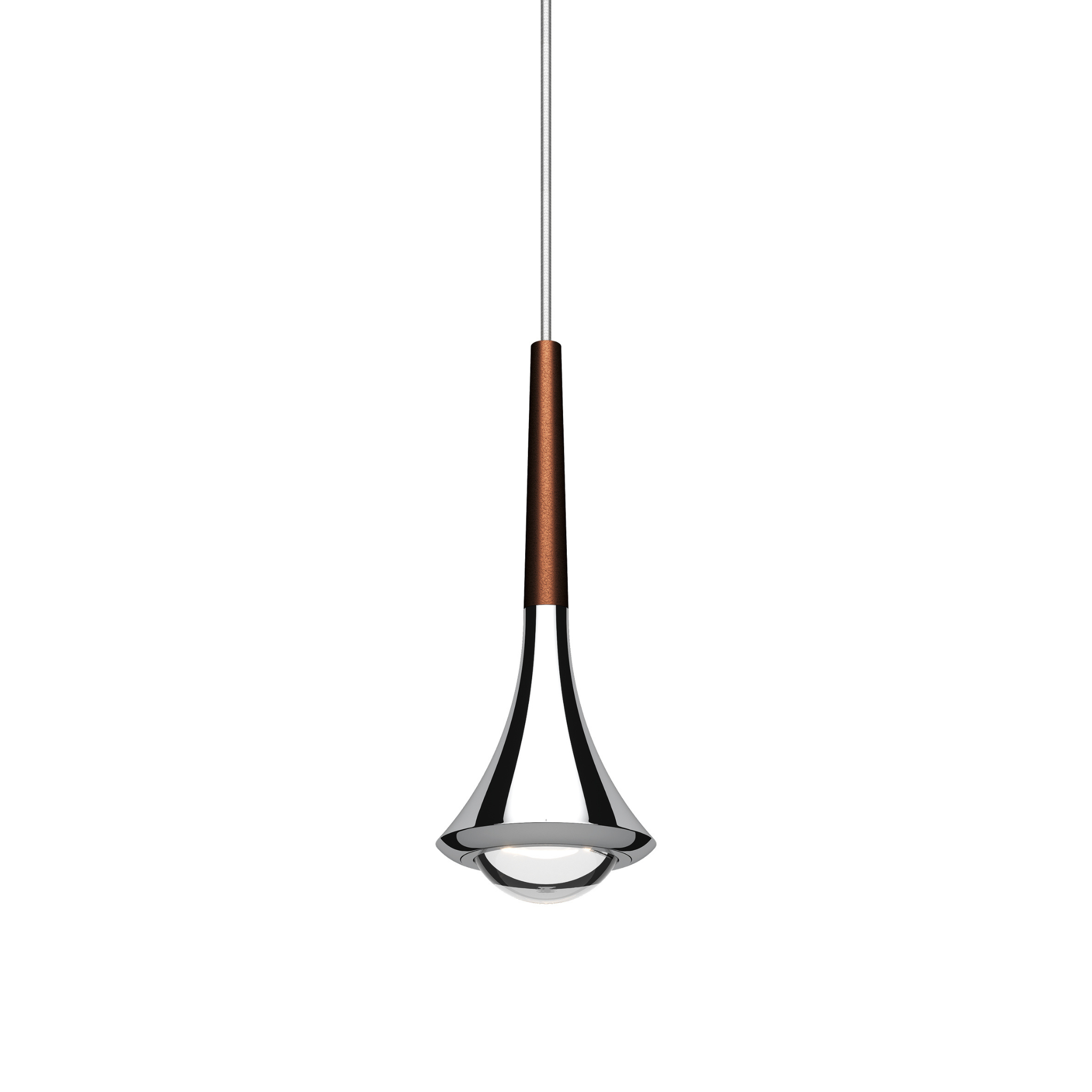 Lodes Rain Pendant Chrome | Coppery Bronze