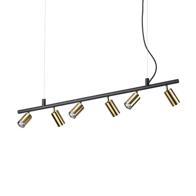 Modern Metal 6 Light Spotlight Pendant