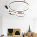 Modern metal ceiling light still life