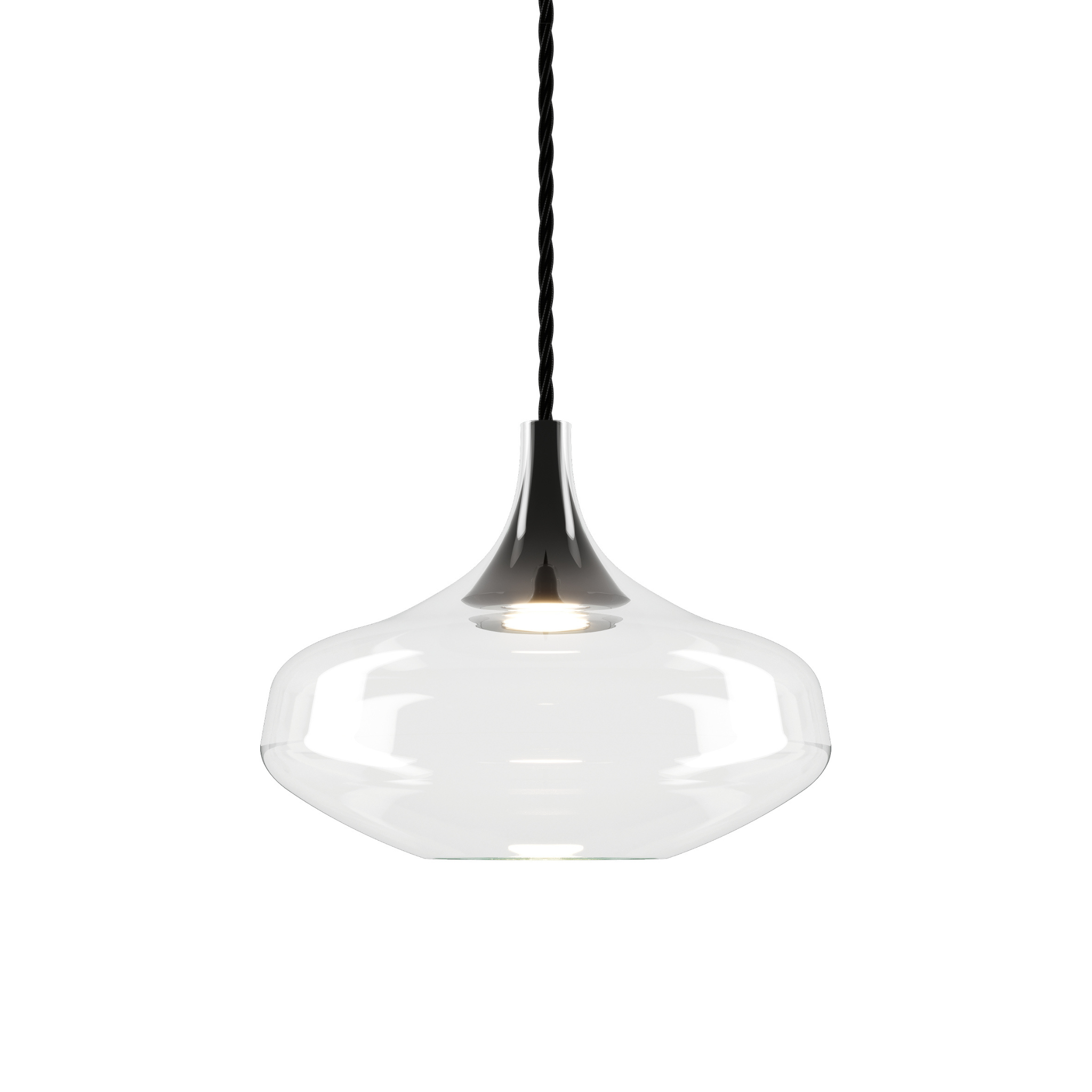 Nostalgia Large Pendant Lodes Clear Black