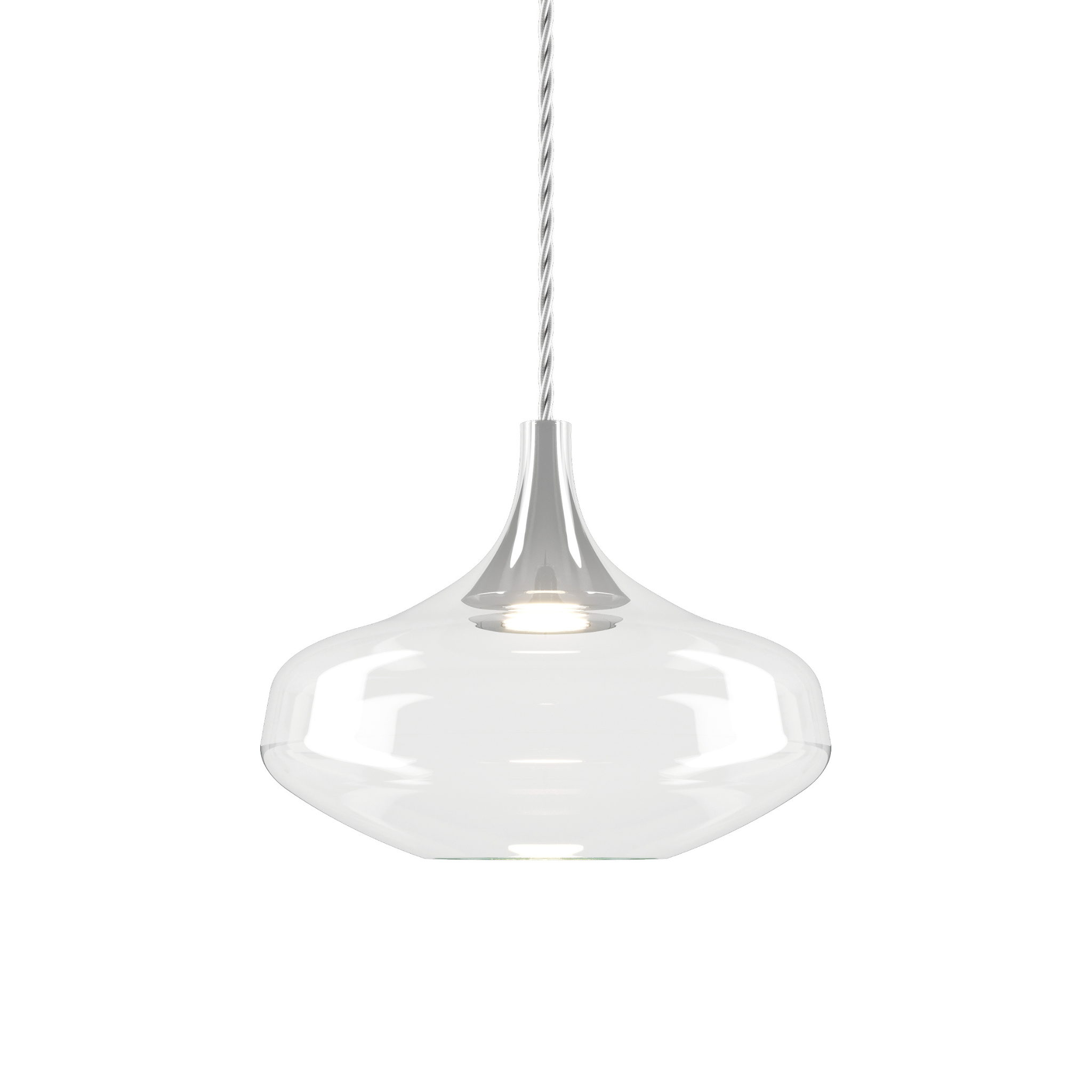 Nostalgia Large Pendant Lodes Clear Chrome