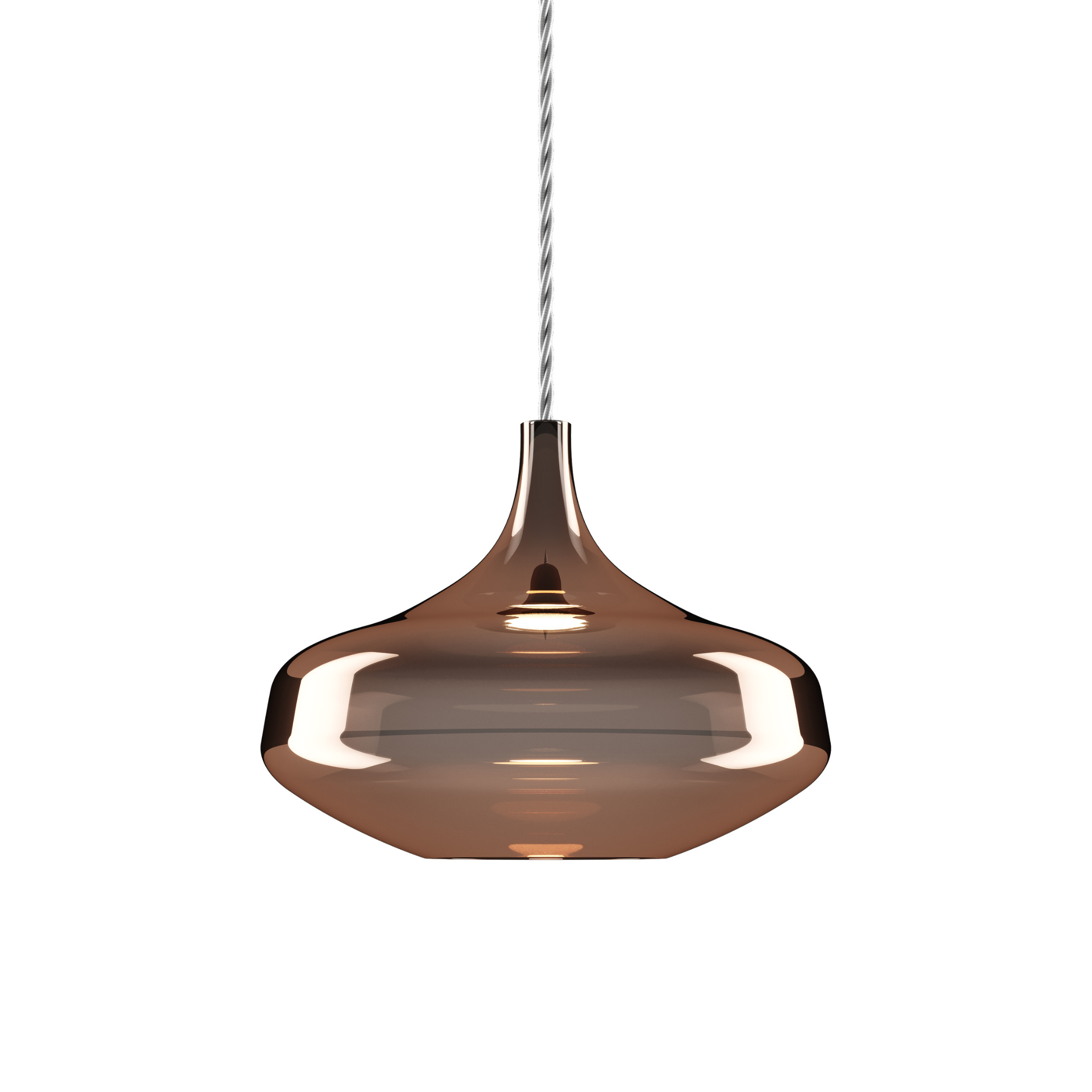 Nostalgia Large Pendant Lodes Glossy Bronze Chrome