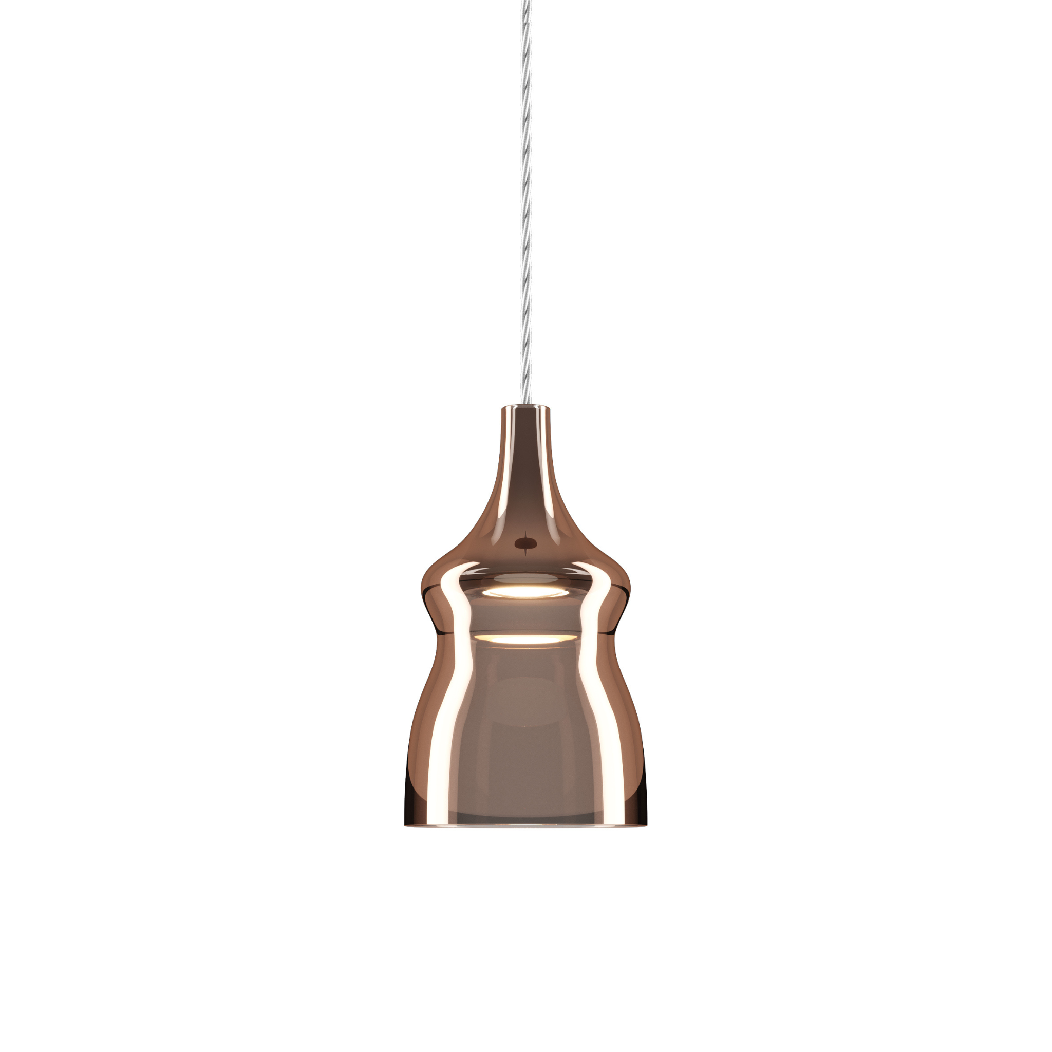 Nostalgia Small Pendant Lodes Glossy Bronze Chrome