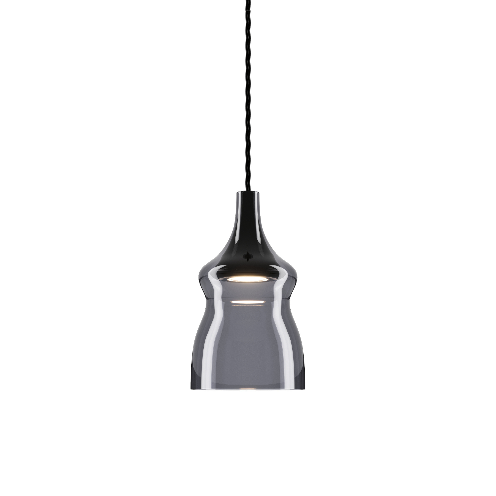 Nostalgia Small Pendant Lodes Glossy Smoke Black