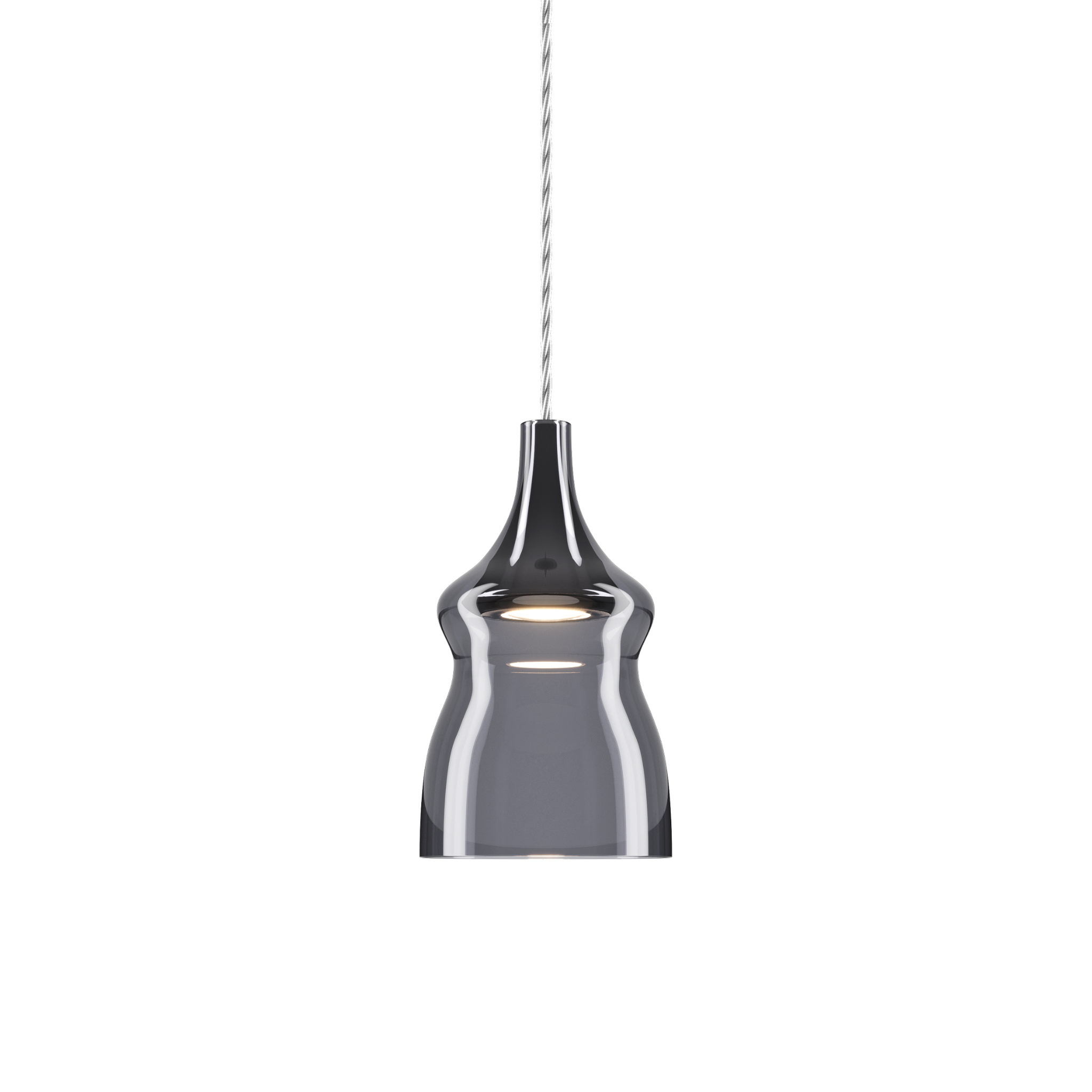 Nostalgia Small Pendant Lodes Gloss Smoke Chrome