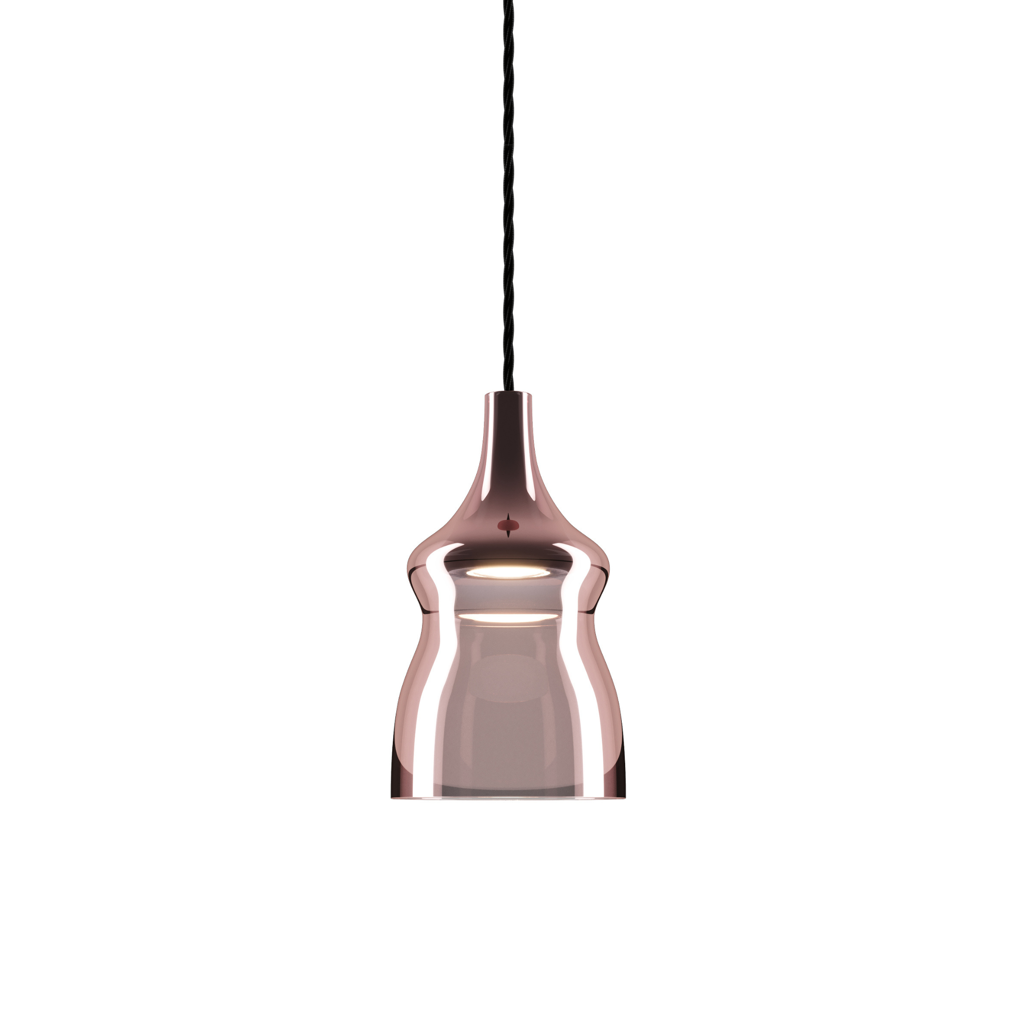 Nostalgia Small Pendant Lodes Rose Gold Black