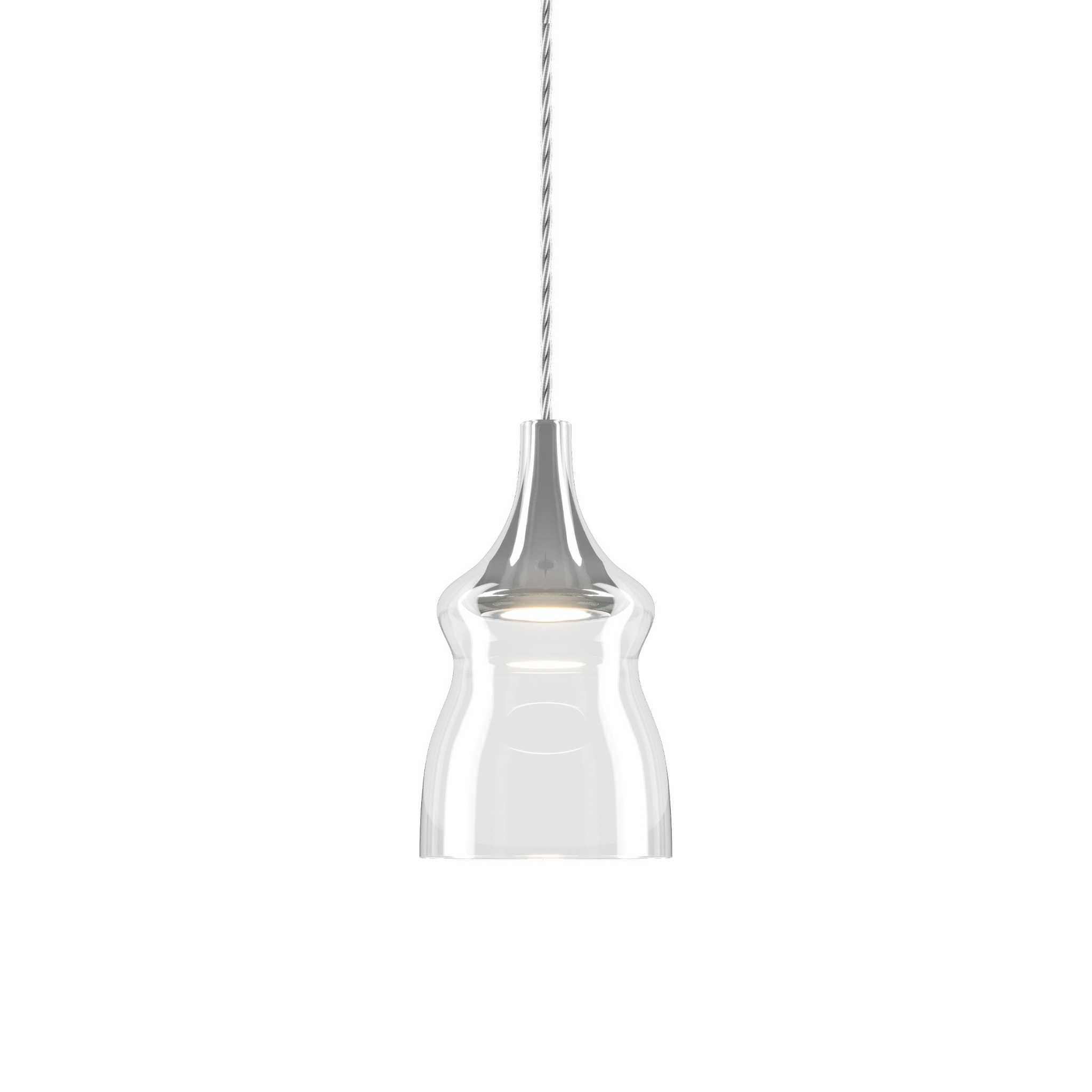 Nostalgia Small Pendant Lodes Clear Chrome