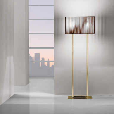 Clavius Pt Floor Lamp From Axolight With Silk Shades