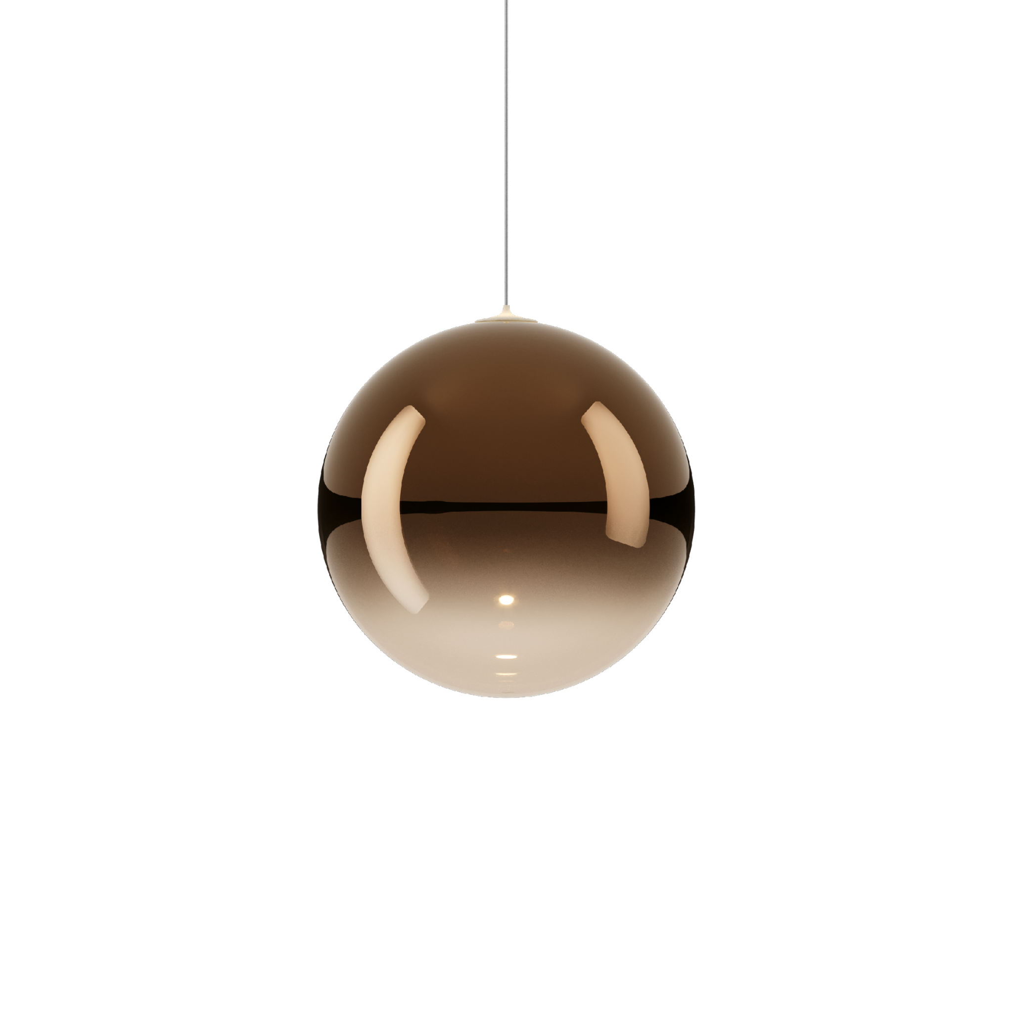 Random Solo 18cm Ceiling Pendant Lodes - Glossy Bronze