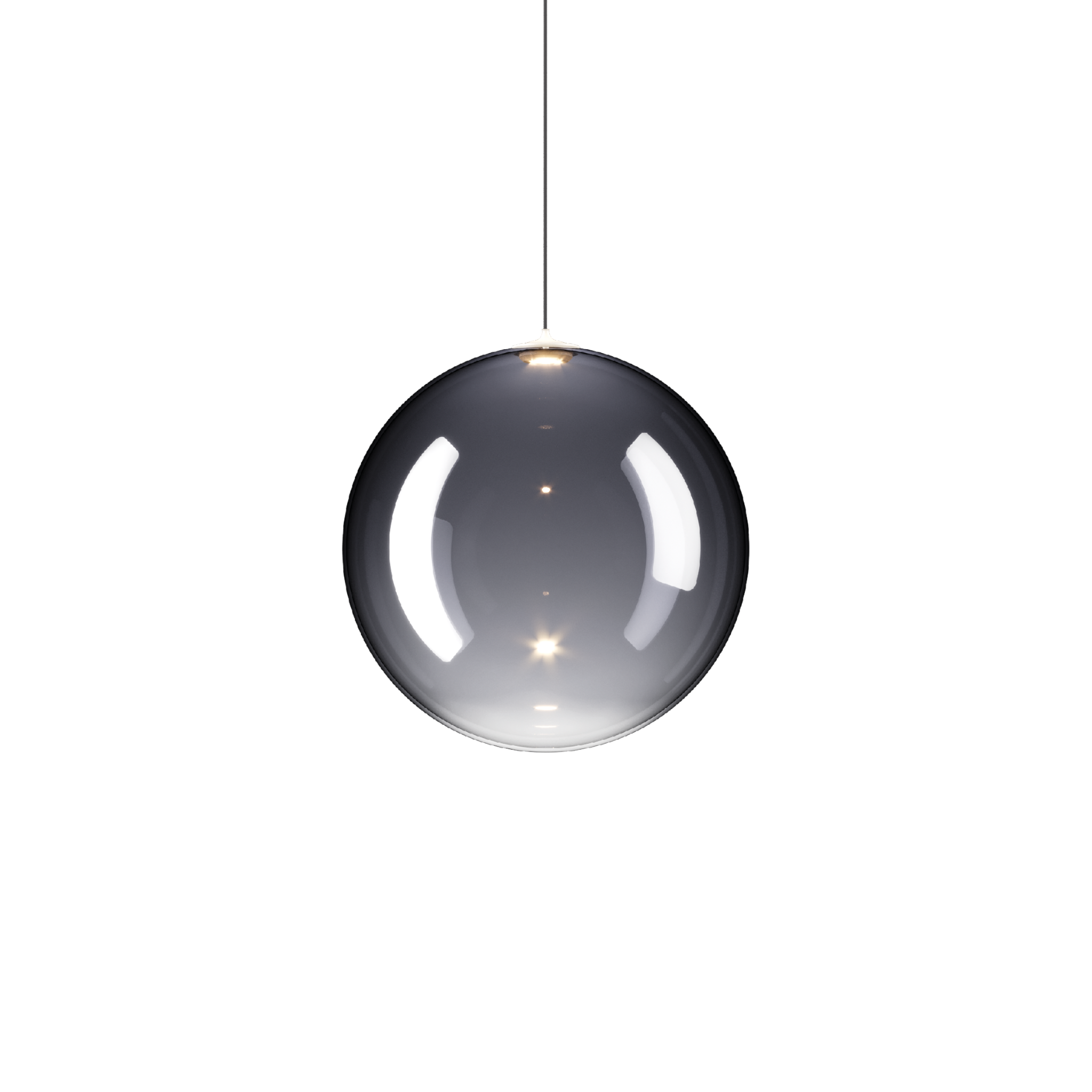 Random Solo 18cm Ceiling Pendant Lodes - Glossy Smoke