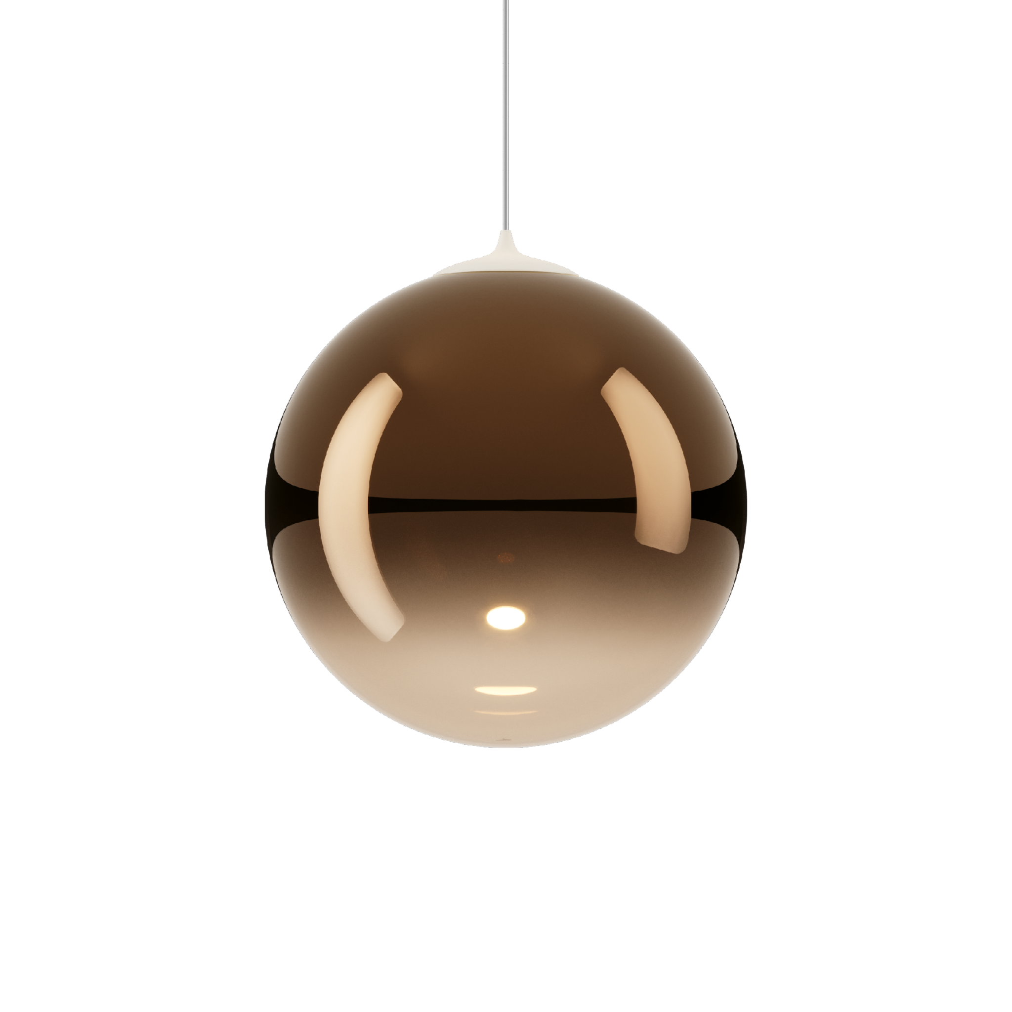 Random Solo 23cm Ceiling Pendant Lodes - Glossy Bronze