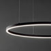 sleek suspended light close up 