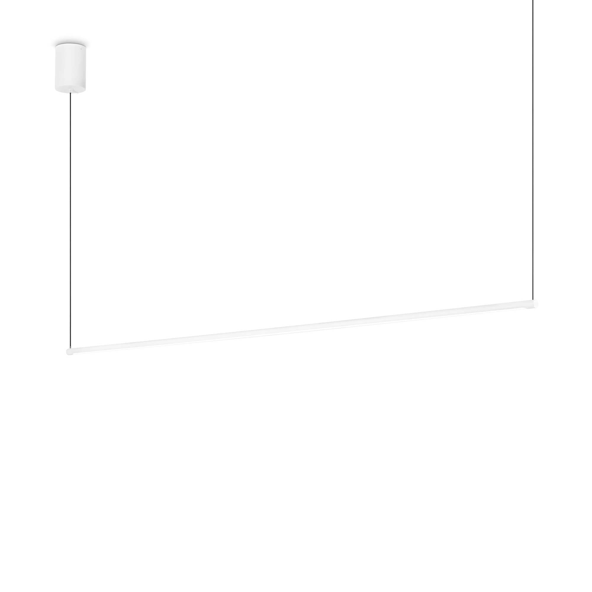 white modern metal ceiling pendant ideal lux