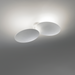 White Puzzle Round Double Ceiling Light Lodes