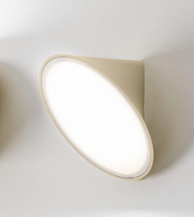 White, sand and anthracite Scandi style Orchid LED wall and ceiling light
