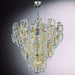 Modern mid-century Murano glass Hook chandelier in custom sizes
