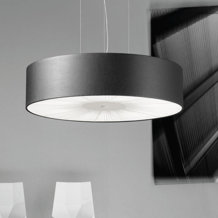 Skin 100 cm faux leather ceiling pendant in 10 colours