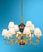 Gold and Marble Italian Chandelier