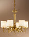 6 Arm Chandelier with Shades