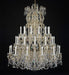 Large 36 light statement crystal chandelier