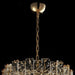 Mid-century amber Corteccia glass chandelier in custom sizes