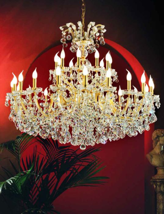 Clear Crystal Maria Theresa Chandelier