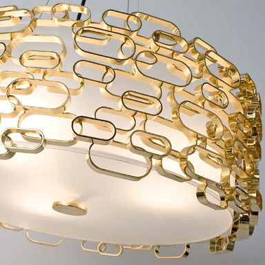Glamour gold nickel or white ceiling light by Terzani