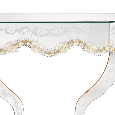 Mirrored Venetian wall-mounted console table