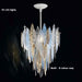 Modern Murano glass & LED ceiling pendant in 6 finishes