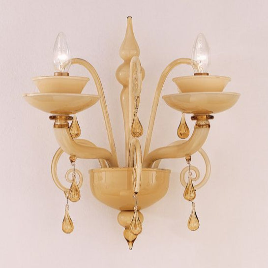 Smoked incamiciato Murano Glass Wall Light