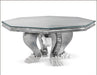French art deco style mirrored glass foyer table