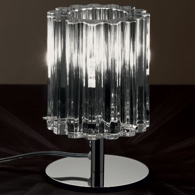 Simple luxurious Murano cristallo glass table lamp
