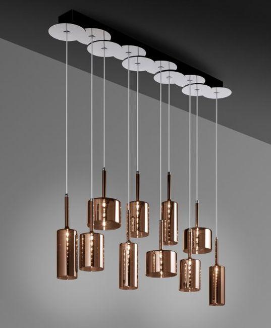 Red, Grey, Crystal And Bronze Spillray Sp10 From Axo Light