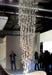 450 cm tall Murano glass Goccia stairwell chandelier