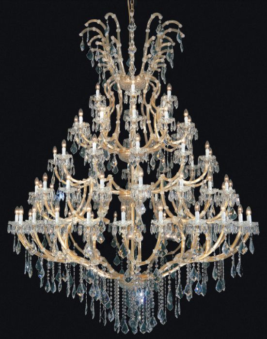 Large Maria Theresa Scholer crystal chandelier from Arlati