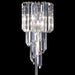 Lead crystal prism floor lamp with Murano glass options