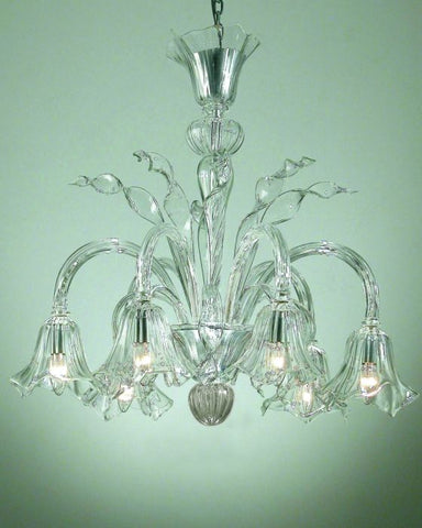 Murano glass chandelier with glass shades