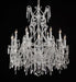12 Light Silver Chandelier with Bohemian Crystals