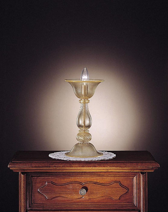 Murano glass candlestick table light