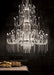 Huge  84 light Murano cristallo chandelier