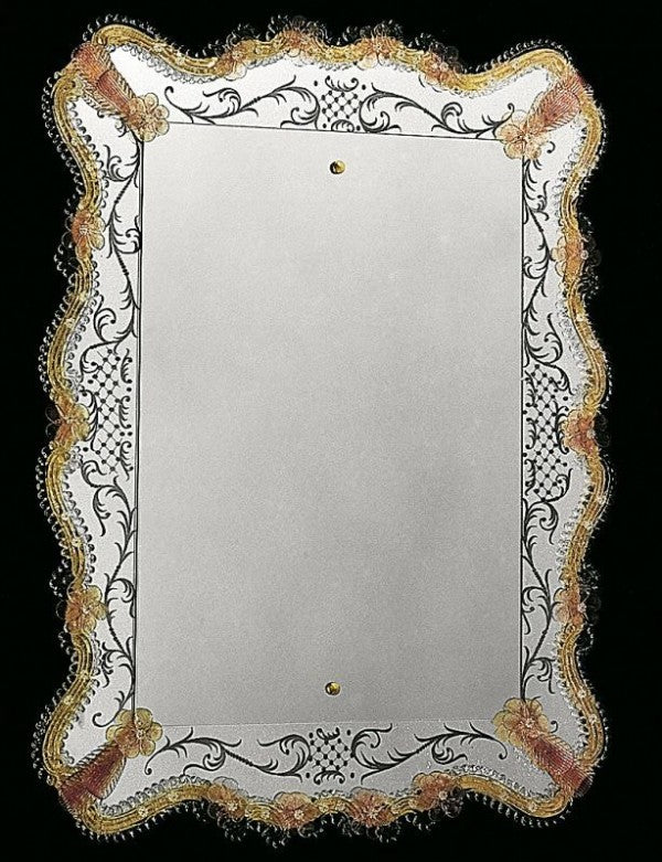 Elegant Hand-Crafted Venetian Mirror