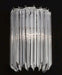 Modernist 70s style glass prism wall light