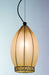 Amber Murano glass ceiling pendant with 'scavo' finish