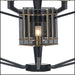 Luxury smoked glass chandelier with gold detail